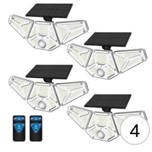 Solar Lights Outdoor, 2500LM 4Pack LED IP65 Waterproof Security Lights Brand new